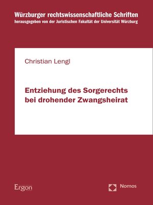 cover image of Entziehung des Sorgerechts bei drohender Zwangsheirat